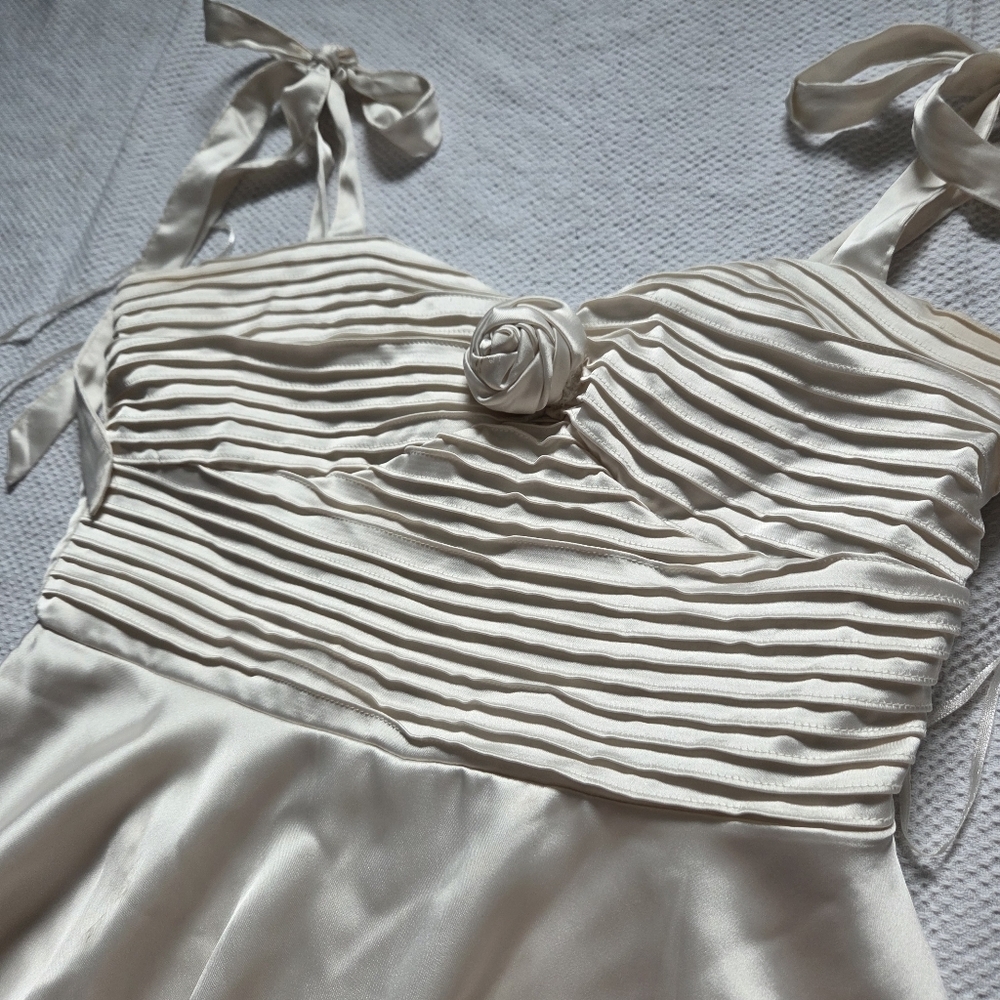 Ivory Satin Romper - Fashion Nova - Picture 5 of 7